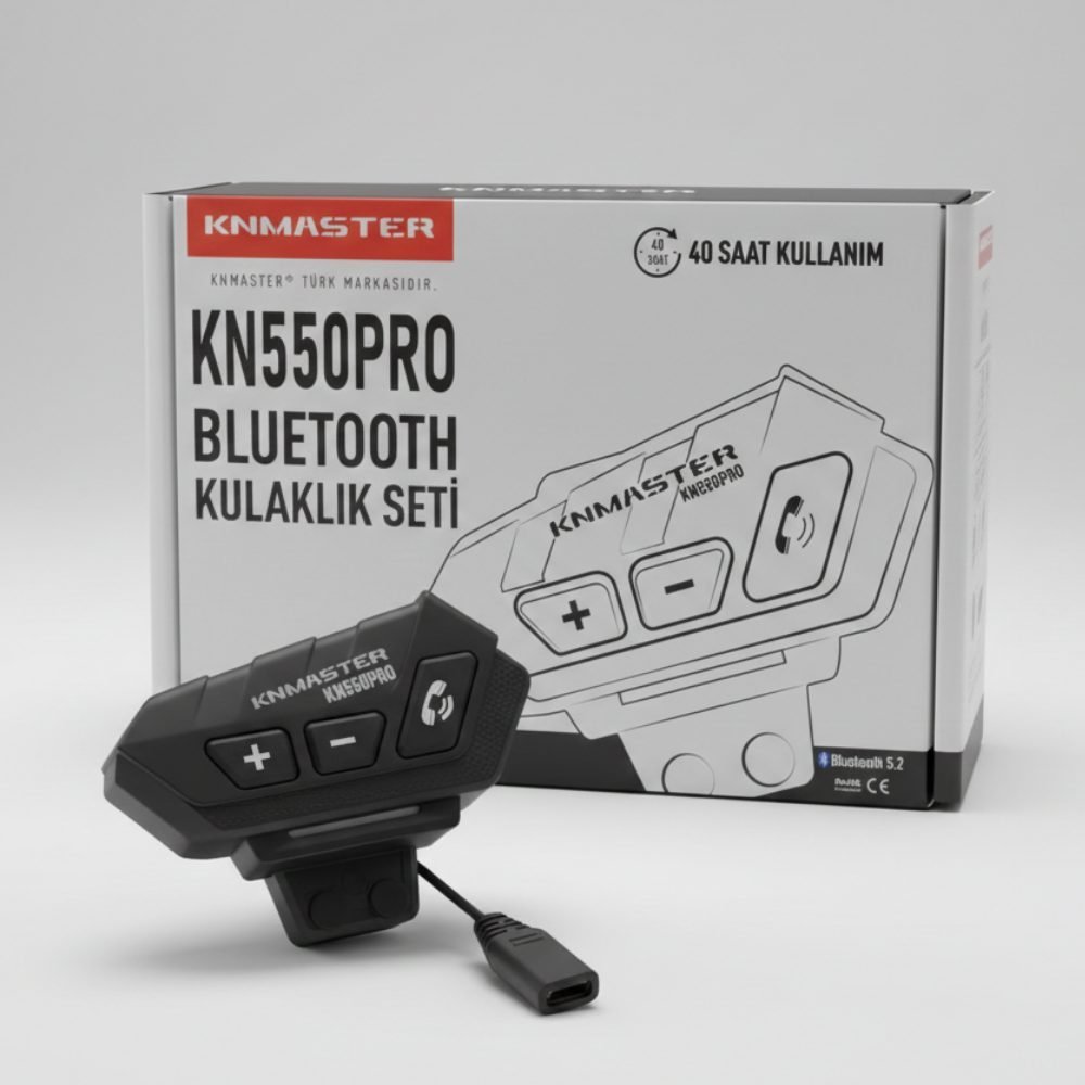 1-65.jpg Knmaster KN550 PRO Motosiklet Bluetooth Kulaklık Mikrofon Seti - Görsel 1
