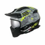 SWAY SW X2 TOKYO TROOPER Grey Yellow Moduler Kask